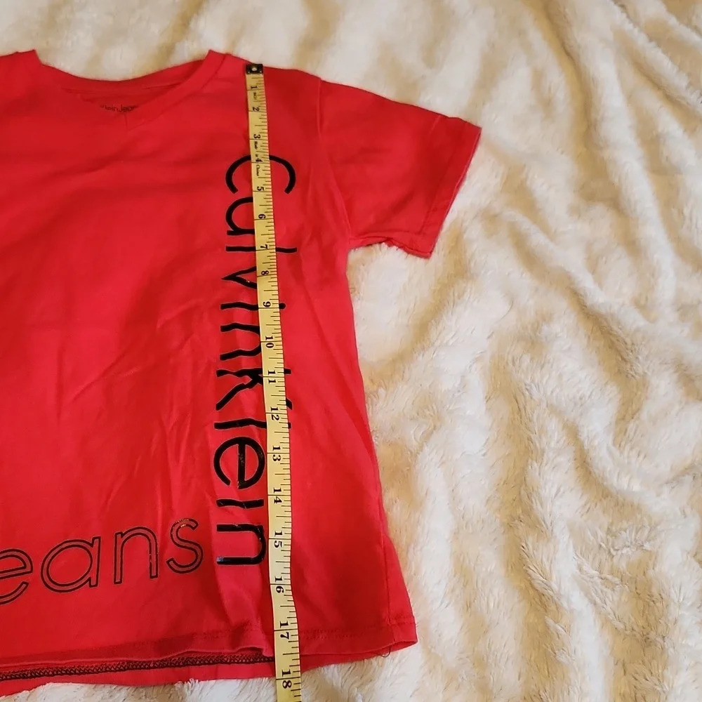 Calvin Klein Red Tee Shirt - Picture 11 of 11
